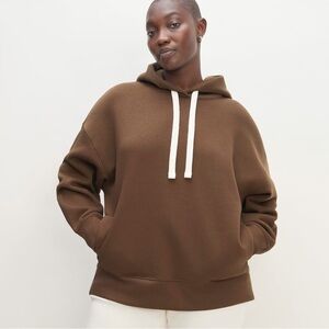 Everlane ReTrack hoodie in cocoa, size S